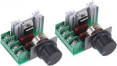 2pc Voltage Regulator Electronic Controller for Electric Furnaces Water Heaters Lamps Motors Spike Protection