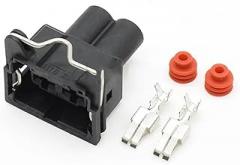 2 Pin Water Tank Electronic Fan Plug 93BG-14489-KBA Automotive Waterproof Connector For DJ70252C-6.3-21 AICNRUT(Dark Grey)