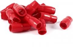 NEW LON0167 20 Pcs Red Soft PVC Wire V-22 25mm2 Crimp Terminal End Insulated Sleeves Caps Cover(20 Stücke Rot Weich-PVC-Draht V-22 25mm2 Crimpanschluss Ende Isolierte Ärmel Kappen Abdeckung