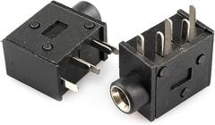 fengpeng 5/10/20Pcs Headphone Jack Socket PJ-325 3.5MM Stereo .5 Audio Earphone Connector PJ325 Multicolor(Black,5PCS)