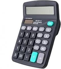 12 Digit Desk Calculator Jumbo Large Buttons Solar Desktop Financial Business Accounting Tool Black 1pc|The Calculator