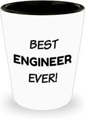 Gifts Idea for Engineering Shot Glass Shotglass Novelty Drinkware - Engineer Engr Week Civil Chemical Electrical Electronic EC Industrial Mechanical Funny Appreciation Thank You Recognition - BestEver