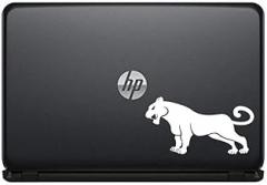 Cat Lion Wild Vinyl Decal Sticker for Computer MacBook Laptop Ipad Electronics Home Window Custom Walls Cars Trucks Motorcycle Automobile and More (White)