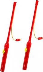 BESPORTBLE 2pcs Led Lantern Walking Holder Decorative Electronic Light Stick for Lantern Festival Pole Long Handle for Outdoor Events