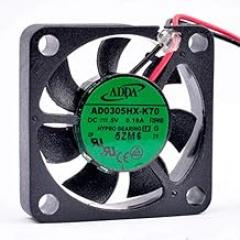 30mm Mini USB Cooling Fan AD0305HX-K70 - Ultra-Thin 5V 0.18A for Laptops and Electronics
