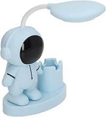 Kids Desk Lamp, Cartoon Shape Small Desk Lamp Rechargeable Desk Lamp with Pen Holder Sharpener for Dorm Bedroom (Blue) Electronic Toy