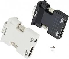 1080P HDMI to Converter with 3.5mm Audlo Cable-for PC Laptop Monltor Projector HDMI-Compatible Female to Male Adaptier New 2026 High for Reliable Electronic Component, Precision, Stable Performance
