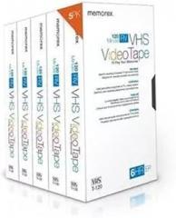 Memorex T-120 120 Minute RV VHS Video Tape (5 Pack)