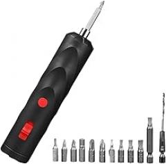 Cordless Screwdriver Rechargeable,Rechargeable Electric Repair Tool - USB Screwdriver with Driver Bit Set,for Furniture Electronics Car Craft Projects Model Building Enthusiasts Handymen