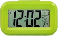 Digital Alarm Clock with LED Display, Backlit Electronic Desk Clock for Office & Home, and Date Display, Snooze Function, 12/24 Hour Format(Green)