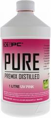 XSPC Pure Premix Distilled PC Coolant, 1 Liter, UV Pink