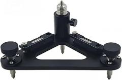 Three Jaw Survey Tribrach with Dual Tube Bubble Level for Topcon Sokkia RTK GPS GNSS Total Station, Prism Tribrach Holder Base Mount, 5/8 Thread