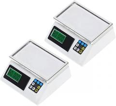 2Pcs Mini Digital Kitchen Scale for Accurate Food Measurement Portable Electronic Weighing Scale for Meal Prep Dollhouse Miniatures Compact Design for Spaces