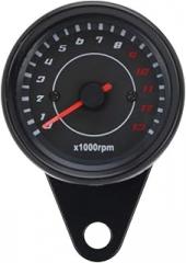 DC 12V Universal Motorcycle Tachometer Electronic Tach Meter Speedometer Gauge L E D Backlight 13000 RPM Motorbike Speedometer Odometers