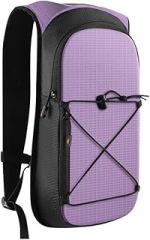 Lightweight 7L Hydration Backpack with .5L Bladder - Waterproof & Breathable Cycling, Hiking, Outdoor Adventures (Purple)