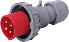 Refrigerated truck marine 440V industrial socket 4 core 32A container 3h waterproof aviation male and female docking(Plug A)