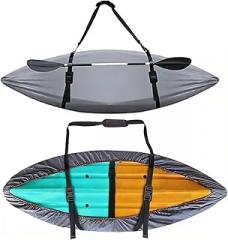 Water-Resistant Kayak Cover for Point 65 Mezcal GTX Solo/Tandem 2020–2025, 420D All Weather Heavy Duty Oxford Fabric Canoe Cover with Elastic Hem & Straps Outdoor Storage & Transport,A