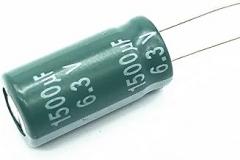 Aluminum Electrolytic Capacitor 6.3V 1500UF 8 * 16 Low ESR Impedance High Frequency 1500UF 6.3V 8 * 16 5pcs