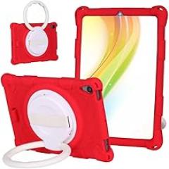 Generic Compatible with/Replacement for Lenovo M8 TB-8505F TB-8505X TB-8505FS TB-8705F TB-8705N Heavy Duty Case Shockproof Cover OBC4SH (Red)