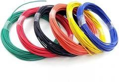 5/10M Electronic Wire 30AWG - 16AWG PVC Insulated UL1007 LED Lamp Lighting Line Tinned Copper Cable(Pink,5M_18 AWG)