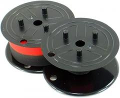 Compatible Sharp Electronic Calculator Ribbon Twin Spool Black and Red Ribbon - Fits All Twin Spool Models