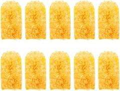 Electrostatic Dust Removal Brush - Reusable Static Electricity Duster for Keyboard, Electronics, Furniture - Soft Microfiber Brush Heads for Effective Dusting(Yellow)