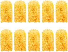 Electrostatic Dust Removal Brush - Reusable Static Electricity Duster for Keyboard, Electronics, Furniture - Soft Microfiber Brush Heads for Effective Dusting(Yellow)