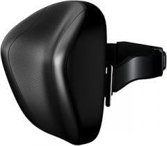 Compatible for Tesla Model Y Model 3 Car Neck Pillow Premium Vehicle Head Rest Support Headrest with Phone Holder(Black PVC)