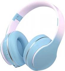 kidzkube Kids Wired Earphones with Mic for kids for Toddler Girls Dress up, Princess for Girl 3-8 Birthday Gift - Blue