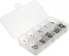 PartyKindom 1set Round Bolt Nut Washer Set Assortment Kit for Fastening High Hardness Design for Electronics Appliances and Furniture Projects