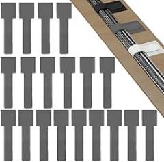 20-Pack Cable Organizer with Strong Adhesive – Cord Holders and Wire Clips for Desk, Wall, and Car – Easy Cable Management for Charging Wires and Office Electronics