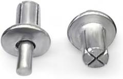 120 Pcs Round-Headed Aluminum Core Rivets, Hammer Drive Rivets, for Mechanical Equipment, Household, Electronic Equipment,Expanding