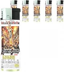 Refillable Electronic Lighter Set of 5 Pieces D-153 Revolt of The Slaves in Rome