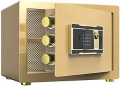 Waterproof Digital,Security, Safes for Home Security, Small Fingerprint Password Electronic Key Lock Wall Mount Safe