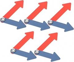 SUPVOX 5Pcs Plastic Clock Hands Kit for DIY Projects Safe Clock Repair Parts for Educational Tool for Teaching for School and Home Crafts