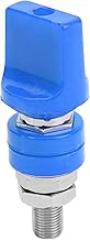 100A 4mm Banana Jack Binding Post M10 Thread Wire Terminal Connector for Electronic Instruments, 50019 (4) (Blue)