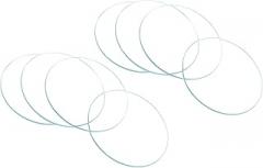 CoCud Watch Crystal Len Glass, 24mm Dia. Optical Glass Single Dome Face Crystals Replacement Lens Clear - (Applications: for Watchmaker Repair Electronic Mechanical Watch), 8-Pieces