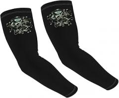 Astronauts Play Electronic Guitars With Melodic Signs In Space Arm Sleeves For Men Women Tattoo Cover Up Cooling Sports Sleeves For Basketball Golf Football