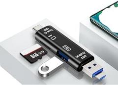 5 1 Multifunction Micro SD Card Reader USpB C USpB 3.0 to Memory Card Reader Adaptier for External Camera Photo Work with PC Maic New 2026 High for Reliable Electronic Component