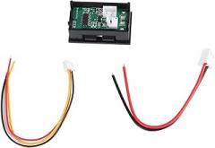 Digital Voltmeter Ammeter, Dual LED Display Voltage Current Meter Multimeter Panel for Electronic Equipment Circuit Guard PCB Material Red Blue Color (50A)