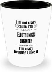 Amorfos Electronics Engineer Gifts For Women - Electronics Engineer Funny and Hilarious Shot Glass, Electronics Engineer Appreciation And Party Gift, Shotglass