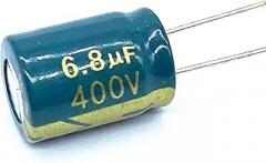 30Pcs High Frequency Low Impedance 400V 6.8uF Aluminum Electrolytic Capacitor Size 10 * 13MM