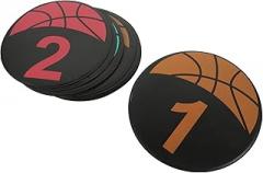 10pcs Soccer Training Sign Discs TPE Markers for Football Basketball Practice Smooth Edges Safe for Boys and Girls for Playground Training Activities