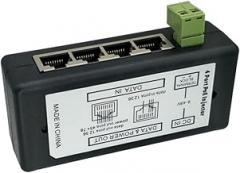 1 Piece 4 Port POE Injector Four-Port Centralized POE Supply Box CCTV Surveillance IP Cameras Over Ethernet, Black, 500318112
