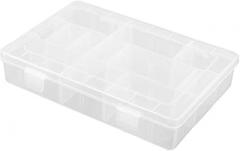 Plastic Electronic Components Storage Case Box 3 Compartments 12 Slots Clear (id: 506 cbb 6cd 467 851