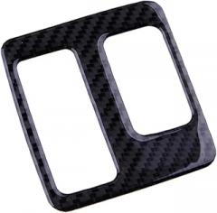 Real Carbon Fiber Electronic Handbrake Switch Button Frame Panel Cover Trim Compatible for Ford F150 F-150 2015-2020