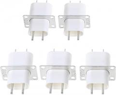 5Pcs Electronic Microwave Oven Magnetron 4 Filament Pin Sockets Converter Home