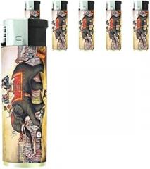 Refillable Electronic Lighter Set of 5 Pieces D-200 Circus Elephant Performing