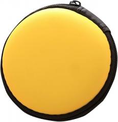 VILLCASE Portable Purse Zipper Organizer for Earbuds Usb Cables and Electronics Yellow Storage Case for Headphones and Accessories