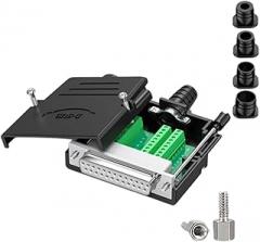 DB25 25Pin Terminals Plugs Corrosions Resistant Gold Plateds Copper Quick Assembly for Electronics and Sound Systems